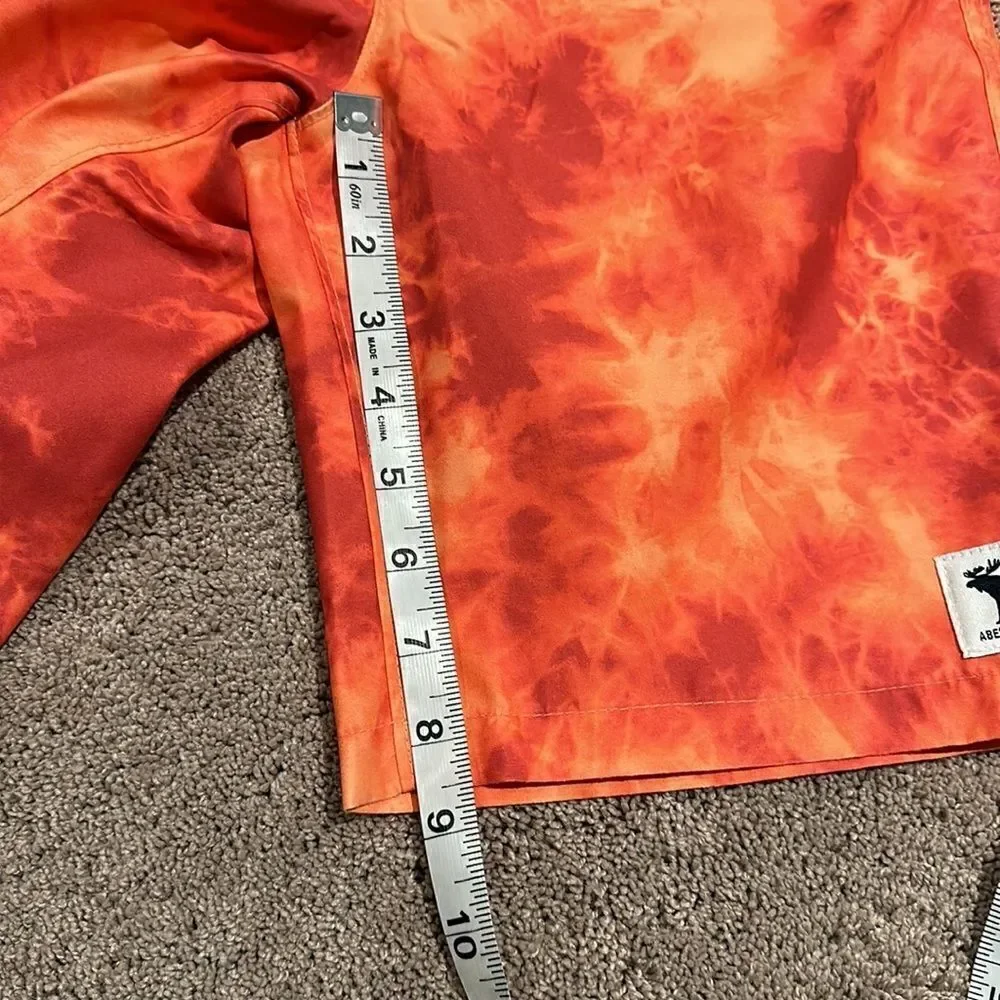 Abercrombie kids board shorts orange size 13/14 NWT